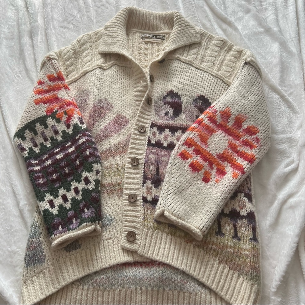 Kimchi Blue Urban Outfitters Happiness Knit Cardigan Sweater